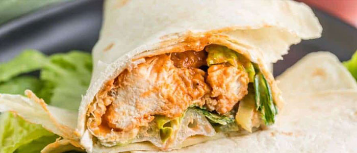 Turkish Style Chicken Kebab Wrap 